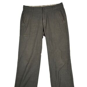 Royal Robbins Men Charcoal Gray Flat Front Outdoor Hiking Pants Size W34‎ L32